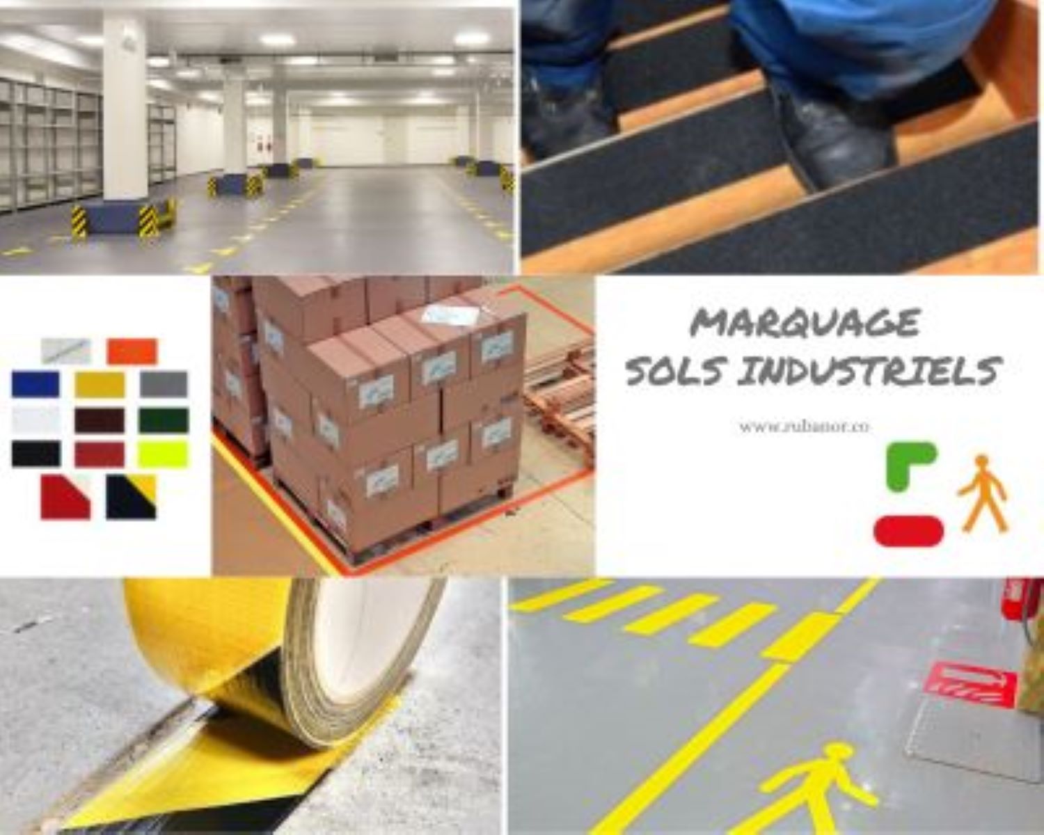 Solutions adhésives Marquage Sols industriels